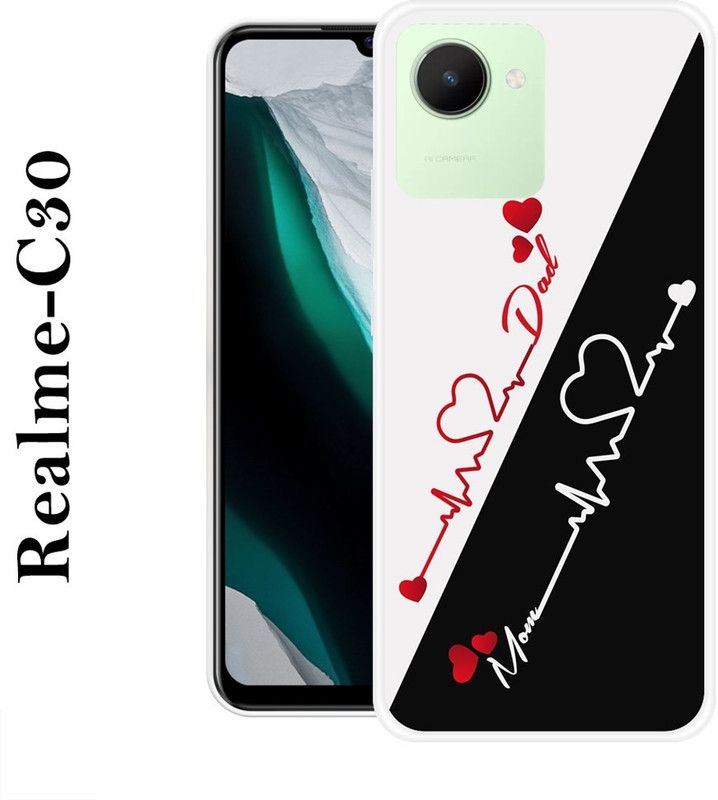 LOVETHINK Back Cover for Realme C30  (Multicolor, Grip Case, Silicon)