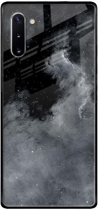 QRIOH Back Cover for Samsung Galaxy Note 10  (Black, Grey, Grip Case, Silicon, Pack of: 1)