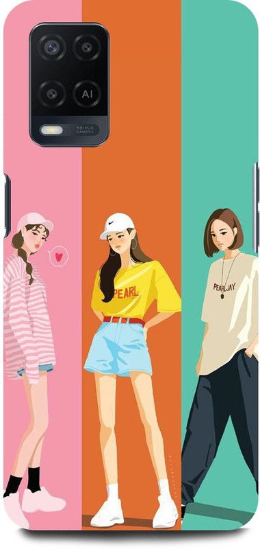 JUGGA Back Cover for OPPO A54, CPH2239, ANIME, GIRL, BOY, LOVELY,GIRL, CUTE, COUPLE  (Multicolor, Hard Case, Pack of: 1)