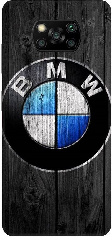 UMPRINT Back Cover for Poco X3/MZB9965IN BMW Bmw Logo Printed Back Cover  (Multicolor, Hard Case, Pack of: 1)