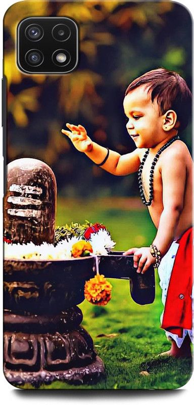 GRAFIQE Back Cover for SAMSUNG Galaxy A22 5G SHIVJI, LORD SHIVA, MAHADEV, BHIVLING  (Multicolor, Shock Proof, Pack of: 1)