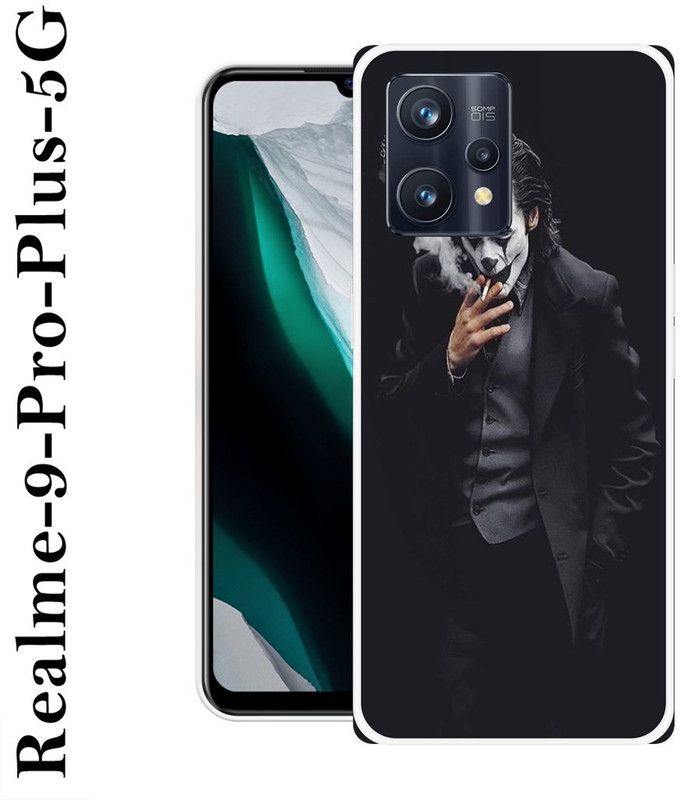 REALKING Back Cover for Realme 9 Pro Plus 5G  (Black, White, Grip Case, Silicon)