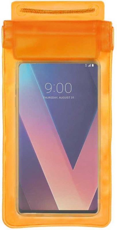 ACM Pouch for Lg V30 Plus  (Orange, Waterproof, Silicon, Pack of: 1)
