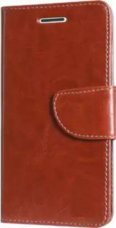 SPERKASE Flip Cover for Samsung Galaxy J2 - 2016  (Brown, Dual Protection, Pack of: 1)
