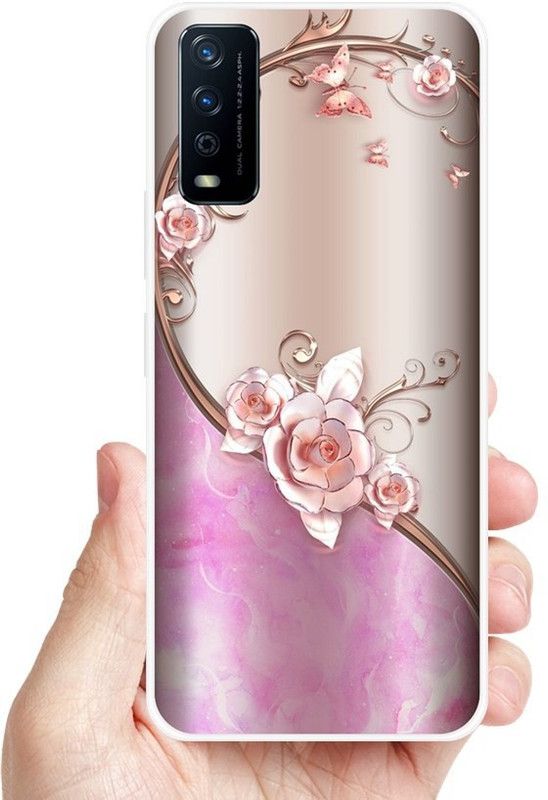 BLUEZAP Back Cover for Vivo Y12s  (Multicolor, Grip Case, Silicon, Pack of: 1)