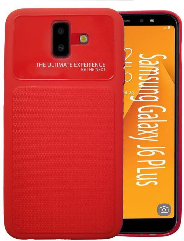 Tech Attires Back Cover for Samsung Galaxy J6 Plus  (Red, Rugged Armor)