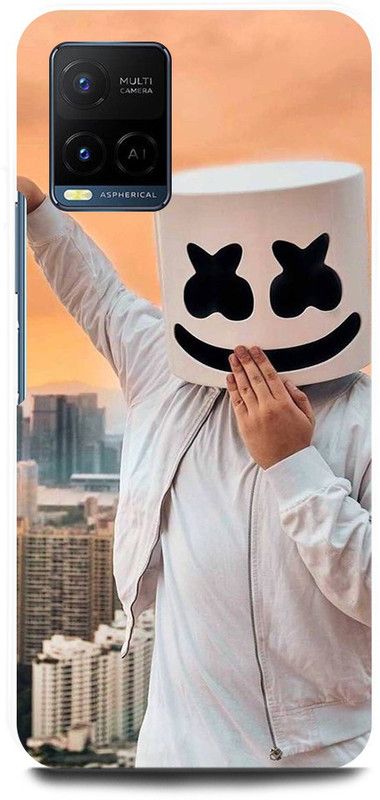 DIKRO Back Cover for Vivo Y21, V2149, MARSHMELLO, DJ, EDM, MUSIC, LOVE  (White, Hard Case, Pack of: 1)