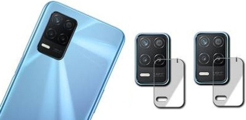 DAFFIN Back Camera Lens Glass Protector for REALME 8 5G  (Pack of: 2)
