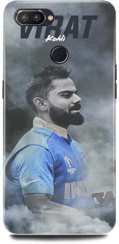 JUGGA Back Cover for OPPO F9, CPH1881, VIRAT, KOHLI, INDIAN, PLAYER, CRICKETER, RCB  (Grey, Hard Case, Pack of: 1)