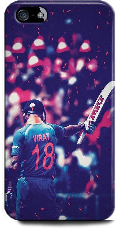 INDICRAFT Back Cover for Apple iPhone 5 VIRAT KOHLI, CRICKET, INDIA, SPORTS  (Multicolor, Hard Case, Pack of: 1)