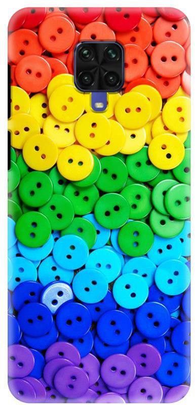 NDCOM Back Cover for Redmi Note 9 Pro Max Colorful Buttons Printed  (Multicolor, Hard Case, Pack of: 1)