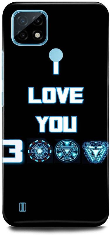 FIKORA Back Cover for Realme C21, RMX3201, IRON, MAN, MASK, AVENGER, AVENGERS  (Black, Hard Case, Pack of: 1)