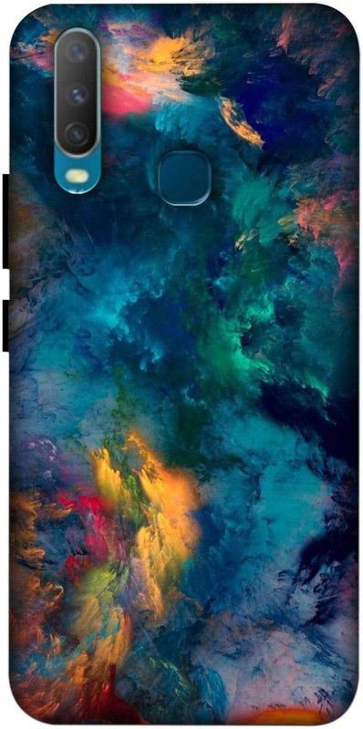 NDCOM Back Cover for REALME U10 Abstract Color Printed  (Multicolor, Hard Case, Pack of: 1)