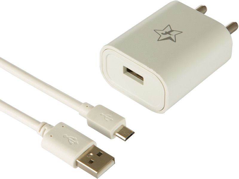 Flipkart SmartBuy 10W Fast Charger combo Compatible with Vivo,Oppo,Gionee,Xiomi,Redmi,realme,infinix,POCO,iphone,Samsung,Mi devices (MicroUSB - Cable Included)  (White, Cable Included)