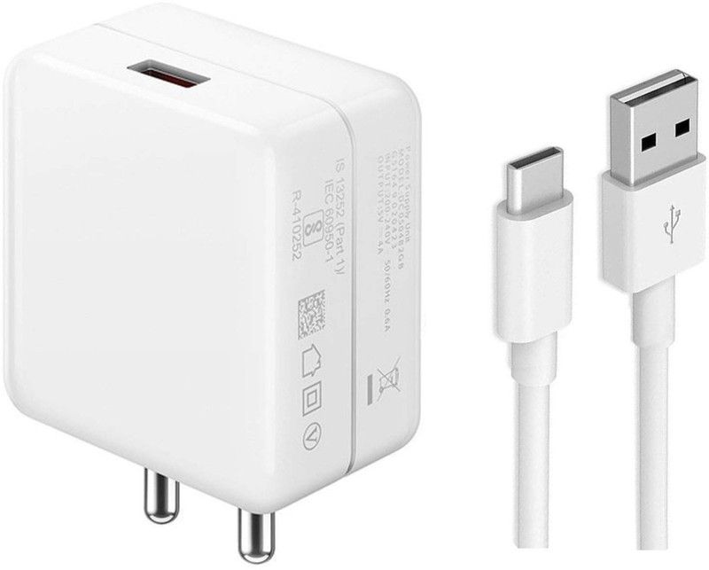 Sachdeal 30 W Dash 4.2 A Mobile Type-C Charger For Asus Zenfone 3 Ultra ZU680KL QC 3.0, Rapid, Dash, VOOC, AFC Charger with Detachable Cable  (White, Cable Included)