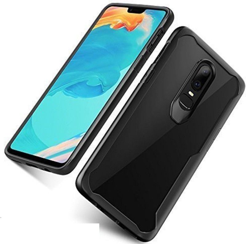 RF Mobiles Back Cover for Oppo F11 Pro  (Black, Transparent, Shock Proof, Pack of: 1)