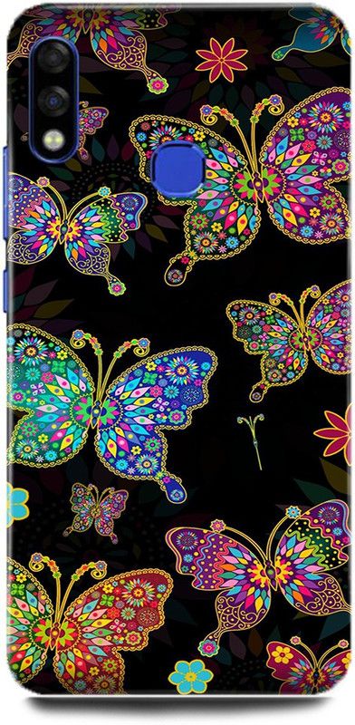 FRONK Back Cover for Infinix Hot 7 Pro, BUTTER, FLY, BLACK, COLORFUL, BUTTER, FLY  (Multicolor, Hard Case, Pack of: 1)