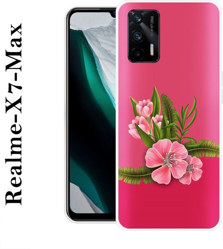 SUPERCASE Back Cover for Realme X7 Max  (Pink, Green, Grip Case, Silicon)