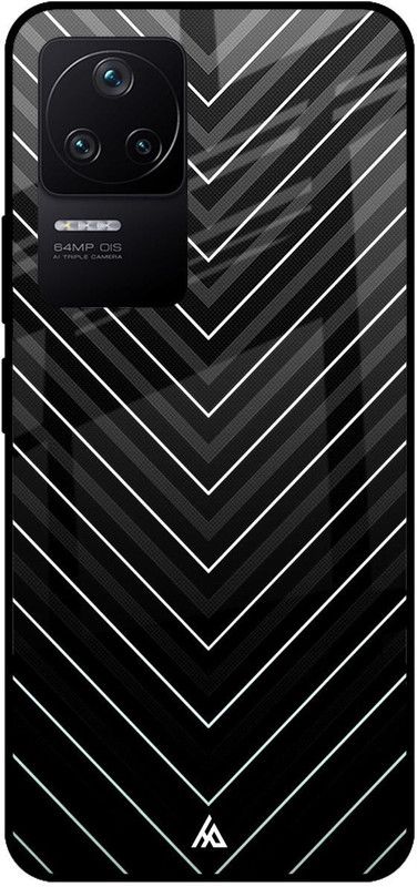 Hocopoco Back Cover for Poco F4 5G  (Black, White, Grip Case, Silicon, Pack of: 1)