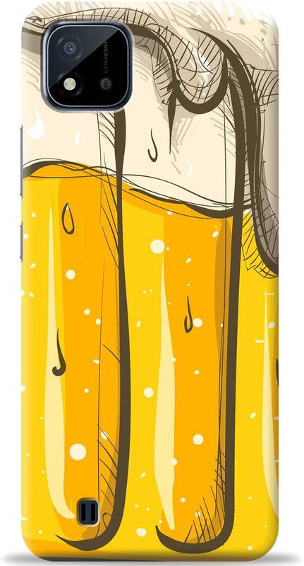 Loffar Back Cover for Realme C11 2021  (Yellow, Shock Proof, Pack of: 1)