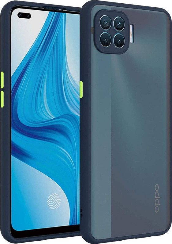 CaseWEB Back Cover for OPPO F17 Pro  (Blue, Camera Bump Protector, Pack of: 1)