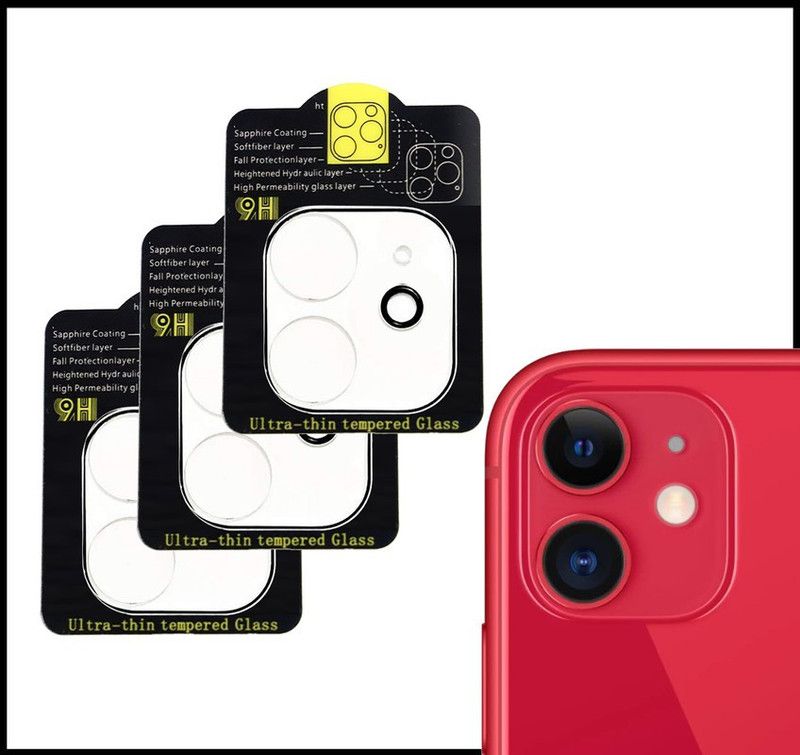 hirdesh Back Camera Lens Glass Protector for APPLE iPhone 11  (Pack of: 3)