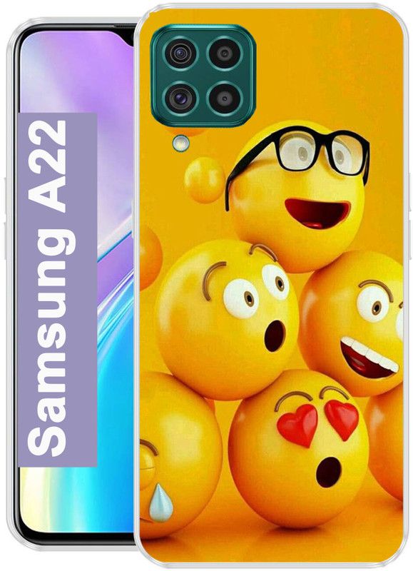 SHIVANTA Back Cover for Samsung Galaxy A22  (Multicolor, Grip Case, Silicon)