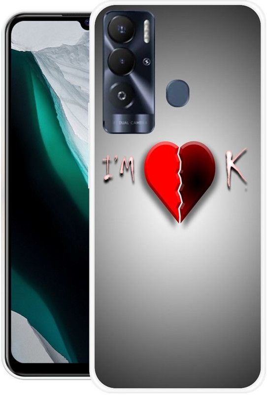JATLAND Back Cover for Tecno Pova Neo  (Grey, Red, Grip Case, Silicon)