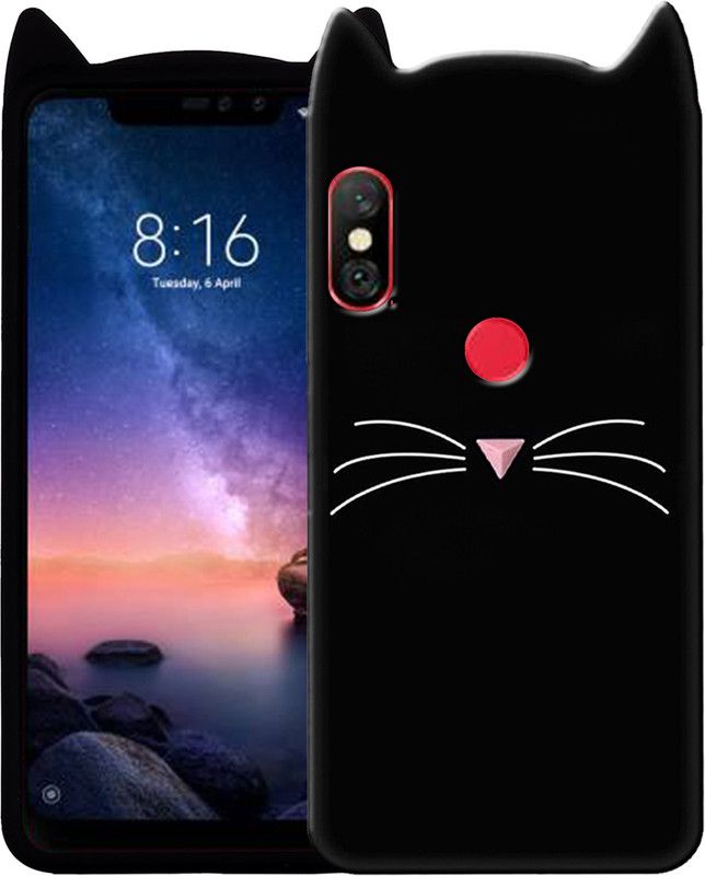 Rance Back Cover for Mi Redmi Note 6 Pro  (Black, Flexible, Silicon, Pack of: 1)
