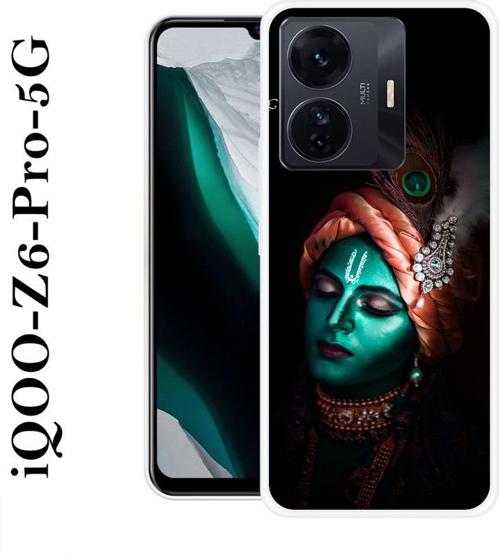 INDIALAND Back Cover for IQOO Z6 Pro 5G  (Multicolor, Grip Case, Silicon)
