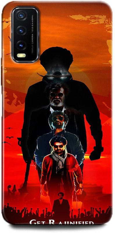 INDICRAFT Back Cover for Vivo Y12G, V2068 RAJINIKANTH, TAMIL ACTOR, STYLISH STAR, SOUTH STAR, SUPER STAR  (Multicolor, Dual Protection, Pack of: 1)
