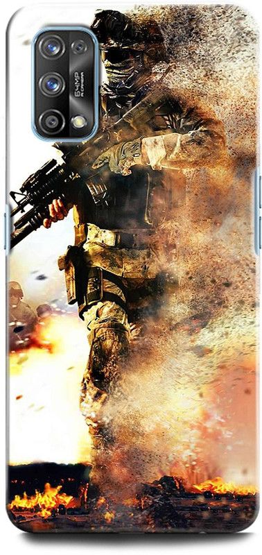 ORBIQE Back Cover for Realme 7 Pro RMX2170 ARMY, TXTURE, ARMY UNIFORM, MILITARY, COMO, COMOFLAGE  (Multicolor, Hard Case, Pack of: 1)