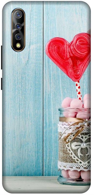 SSMORYA Back Cover for Vivo Z1x Love Heart Printed Back Cover  (Multicolor, Waterproof, Pack of: 1)