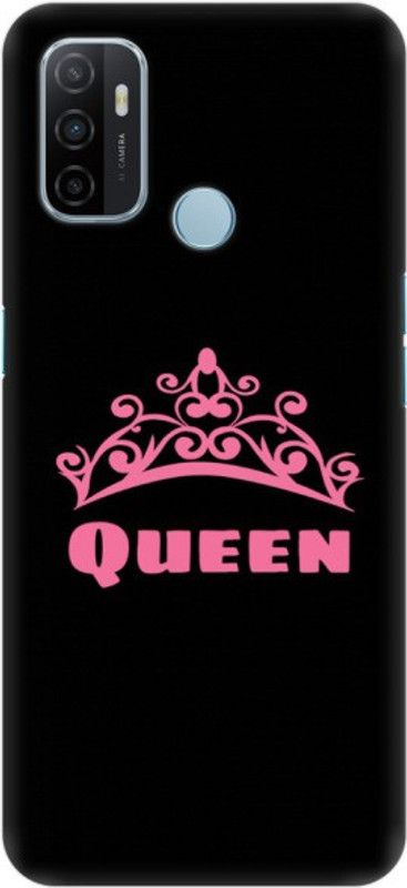 COBIERTAS Back Cover for Oppo A53  (Black, Pink)