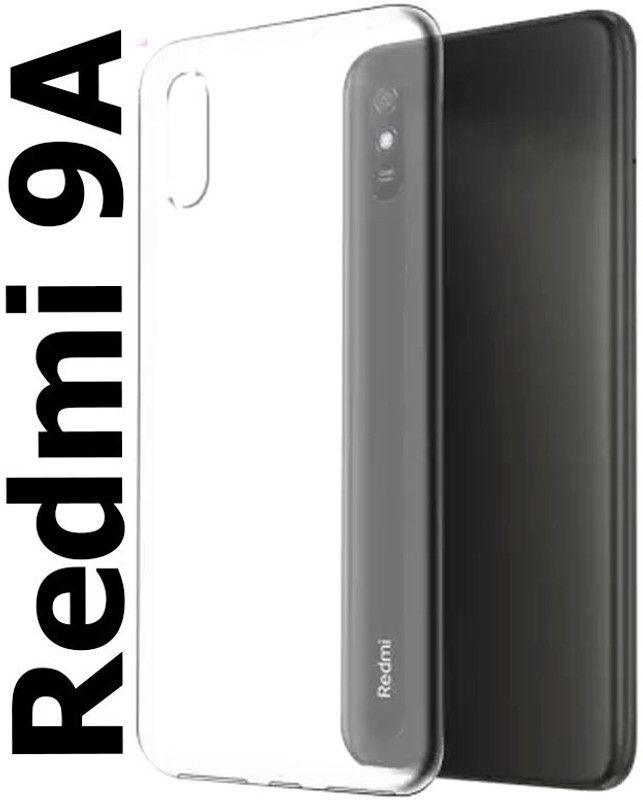 stroxy Back Cover for Redmi 9A  (Transparent, Dual Protection, Silicon, Pack of: 1)