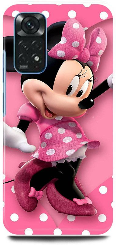 play fast Back Cover for POCO M4 Pro MICKEY, MOUSE, MINNIE, MOUSE, LOVE  (Pink, Hard Case, Pack of: 1)