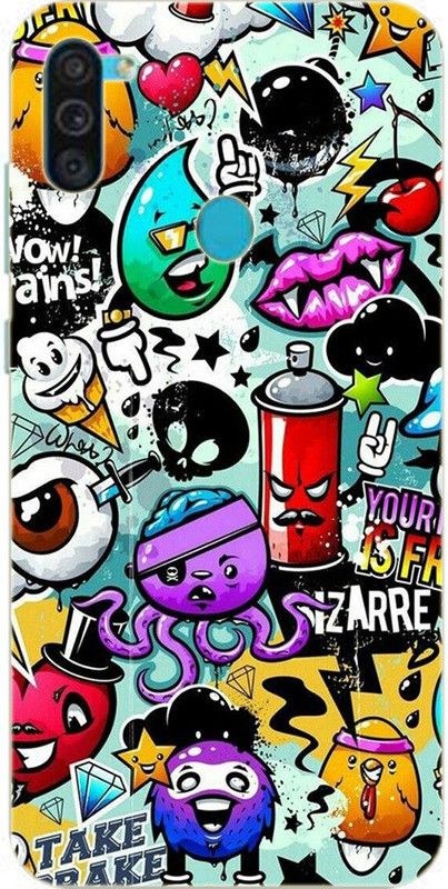 METOO Back Cover for Samsung A11, Minians,Funny Quote Design back cover, Print : 112  (Multicolor, Dual Protection, Silicon, Pack of: 1)