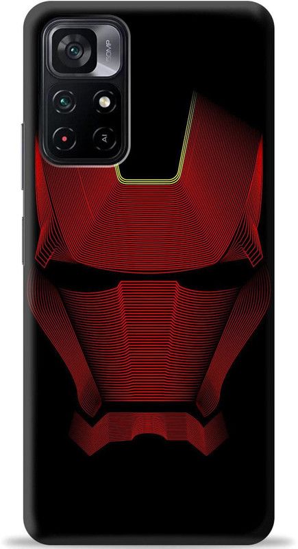 Loffar Back Cover for Mi Redmi Note 11T 5G  (Black, Shock Proof, Pack of: 1)