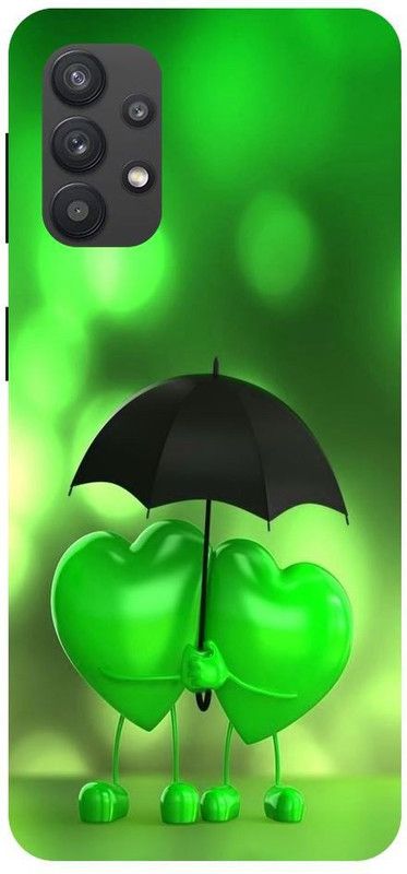 Wall Art Back Cover for SAMSUNG GALAXY M32 (5G) Love Heart, Couple, Amrela Printed  (Multicolor, Dual Protection, Pack of: 1)