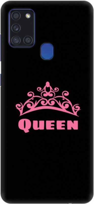 COBIERTAS Back Cover for Samsung Galaxy A21s  (Black, Pink, Hard Case)