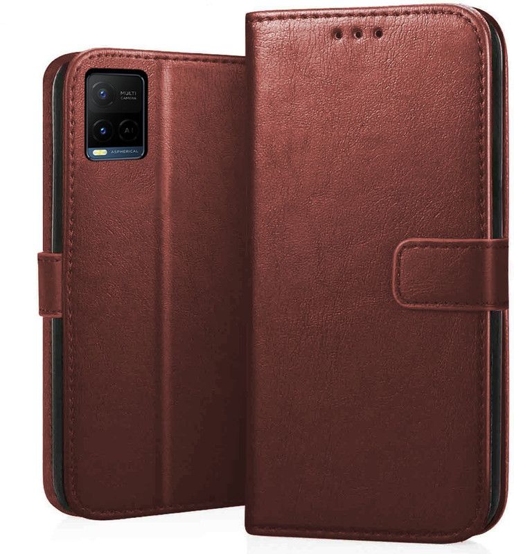 CEDO Back Cover for Vivo Y21 (2021), Vivo Y33s  (Brown, Dual Protection)
