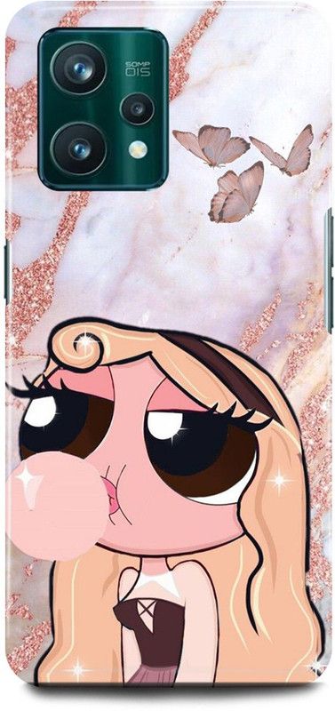 play fast Back Cover for OPPO A76, CPH2375 POWER, PUFF, GIRLS, SUPERGIRLS  (Brown, Hard Case, Pack of: 1)