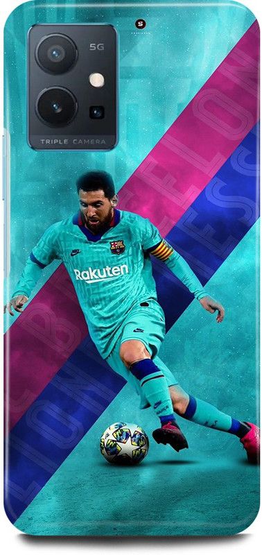 play fast Back Cover for Vivo T1 5G, V2141 LIONEL, MESSI, FOOTBALL, PLAYER  (Blue, Hard Case, Pack of: 1)