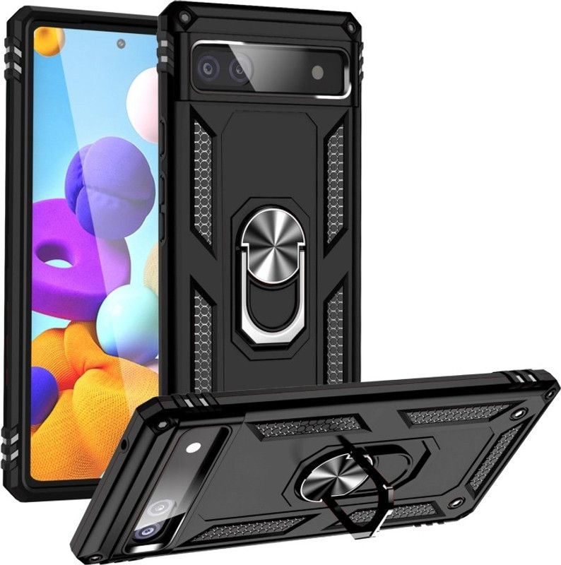 NewStatus Back Cover for Google Pixel 6A  (Black, Shock Proof, Pack of: 1)