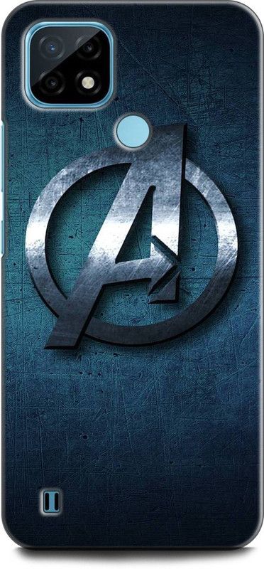 INDICRAFT Back Cover for Realme C21Y, RMX3261 AVENGERS, LOGO, MARVEL, COMIC, SUPERHERO  (Multicolor, Dual Protection, Pack of: 1)
