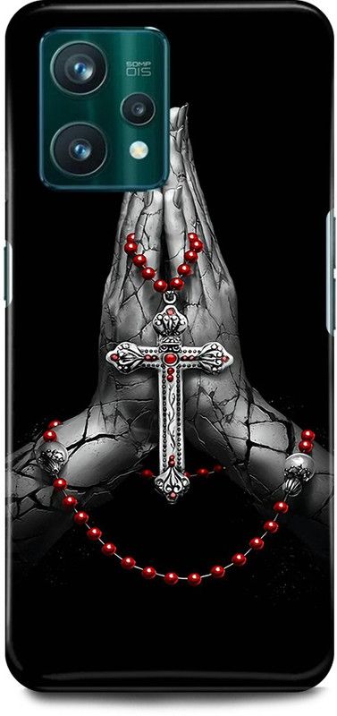play fast Back Cover for realme 9i, RMX3491 JESUS, CROSS, GOD, CHRIST  (Black, Hard Case)