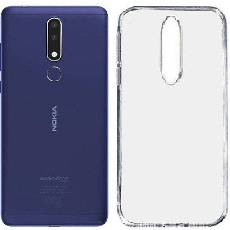 7Rocks Back Cover for Nokia 3.1 Plus  (Transparent, Shock Proof, Pack of: 1)