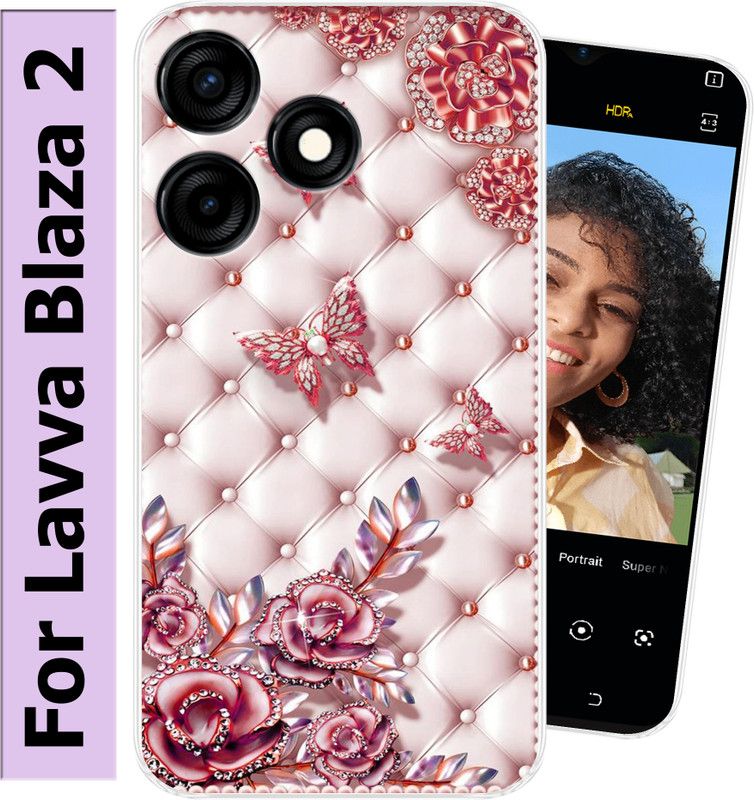 Cooldone Back Cover for Lava Blaze 2  (Multicolor, Grip Case, Silicon, Pack of: 1)