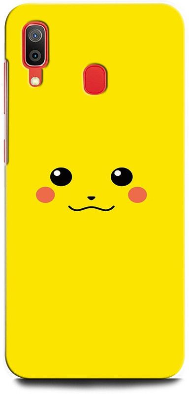ORBIQE Back Cover for SAMSUNG Galaxy A20 SM-A205FZBGINS PIKACHU, POKEMON, GAME, CARTOON  (Multicolor, Hard Case, Pack of: 1)