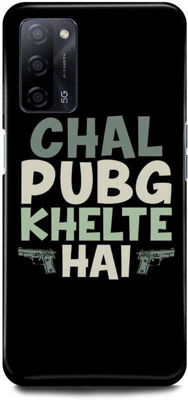 FIKORA Back Cover for Oppo A53s 5G, CPH2321, PUBG, GAME, BATTLEGROUND, CHICKEN, WINNER  (Black, Hard Case, Pack of: 1)